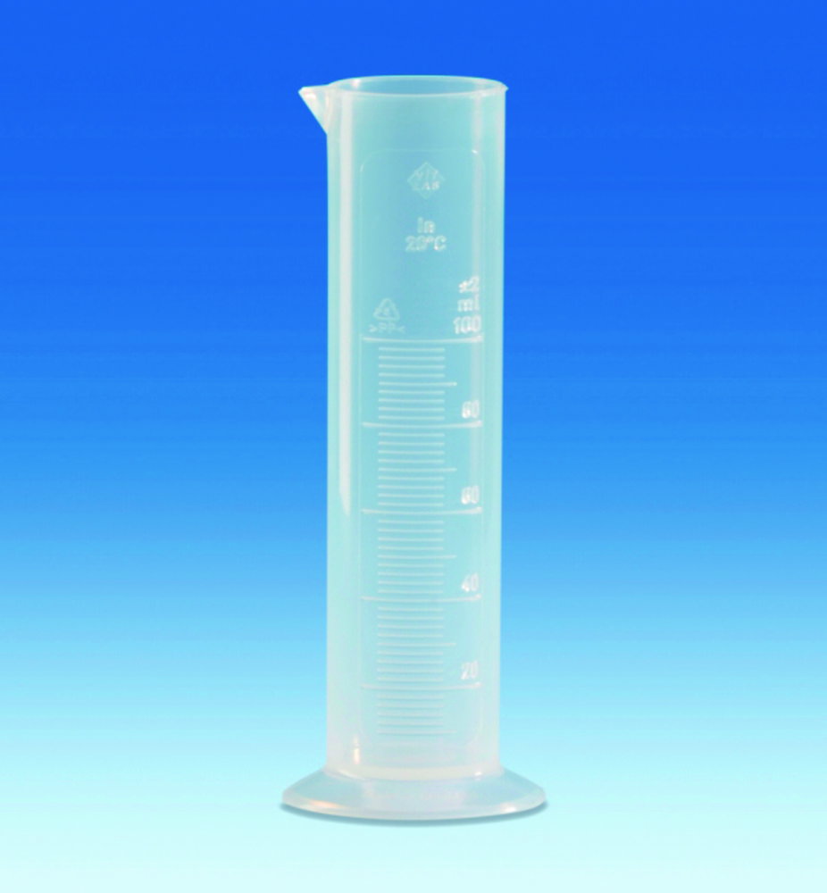 Measuring cylinders,low form,PP,cap. 50 ml