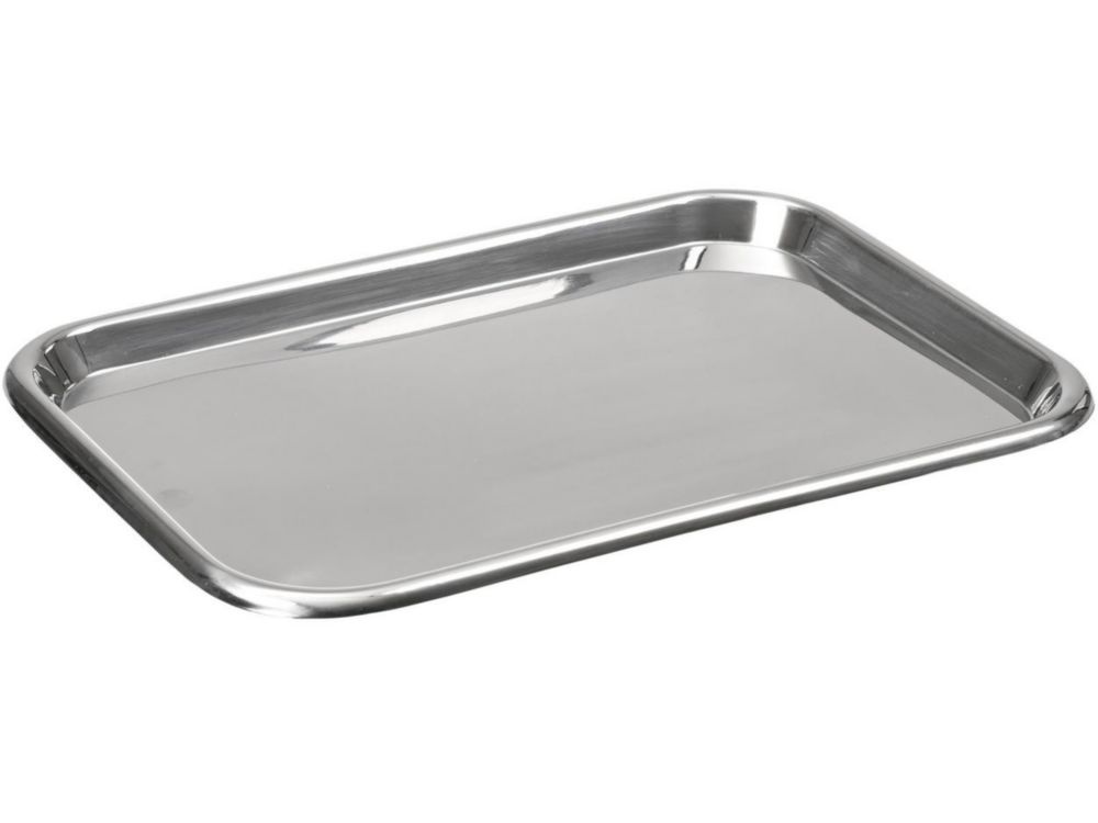 Tray made of stainless steel, V2A 460x300x20mm