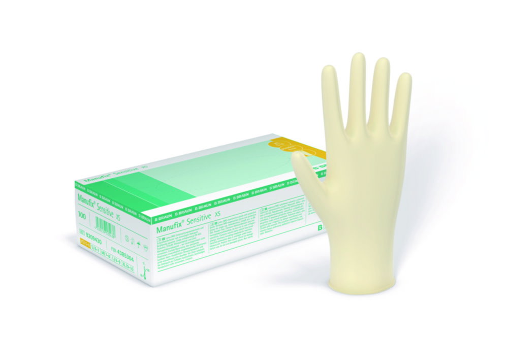 Manufix® Examination gloves, size XL (9-10) Sensitive, Latex, unpowdered, non sterile, pack of 90