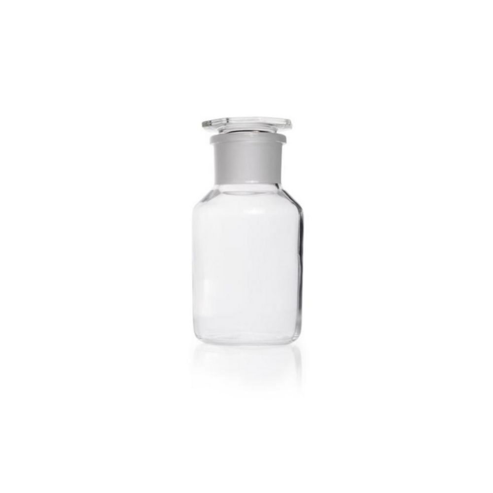 Wide neck reagent bottles,soda-glass,clear with NS glass stopper,cap. 1000 ml