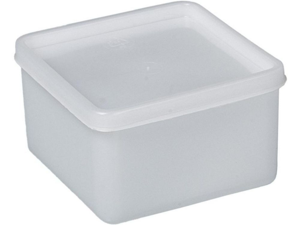 All-purpose can square, 500 ml suitable for freezing, 103x103x65 mm, PE transparent