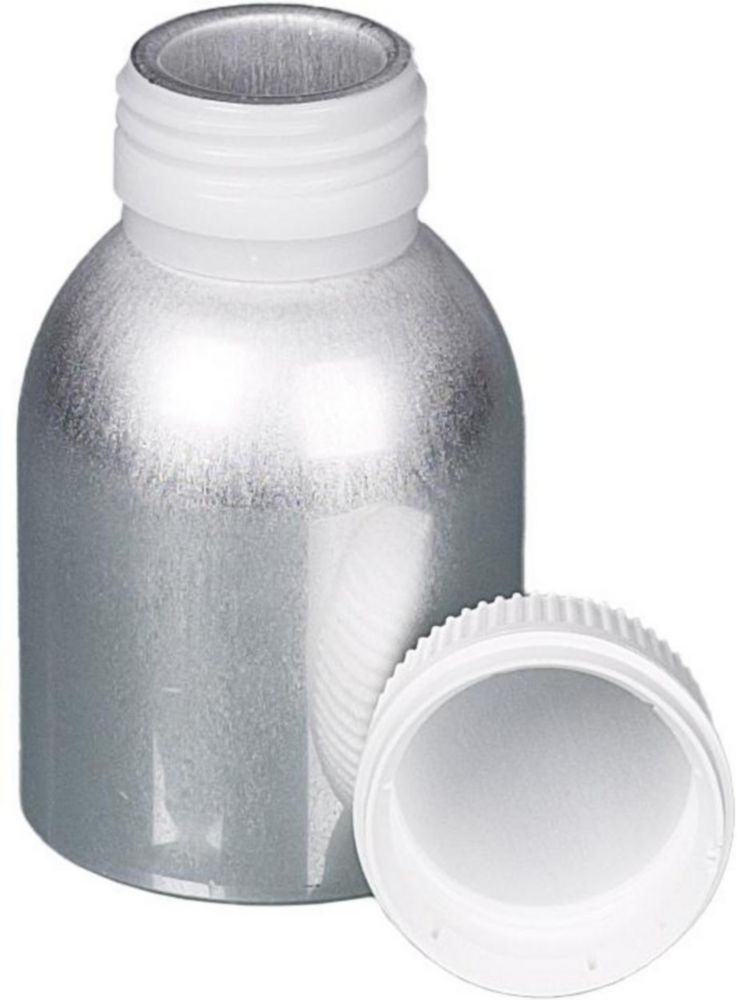 Aluminium bottles 120ml with PP-screw cap pack of 10