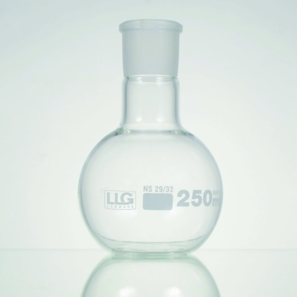 LLG-Standing flask, flat bottom, 100 ml, NS 29/32, boro 3.3, pack of 2