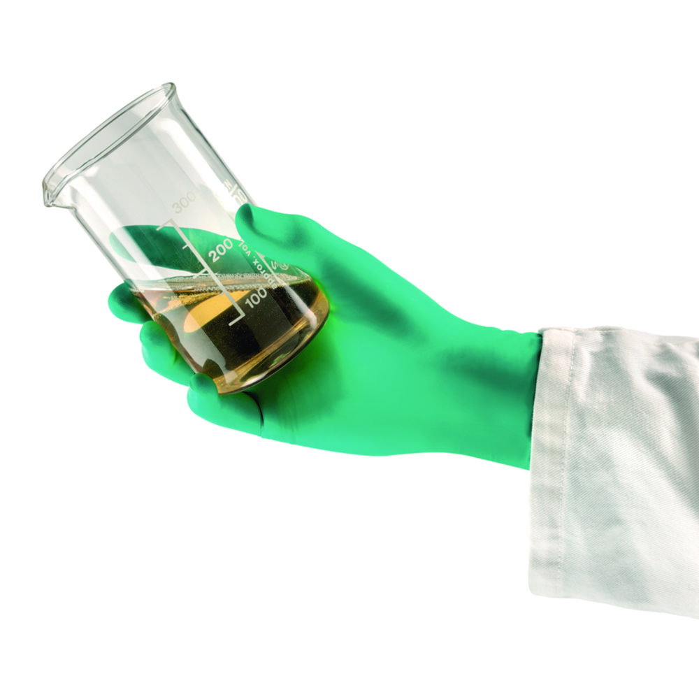 Touch N Tuff®, size XL (9½-10) Disposable gloves, nitrile, powder-free, green, 300 mm, pack of 100