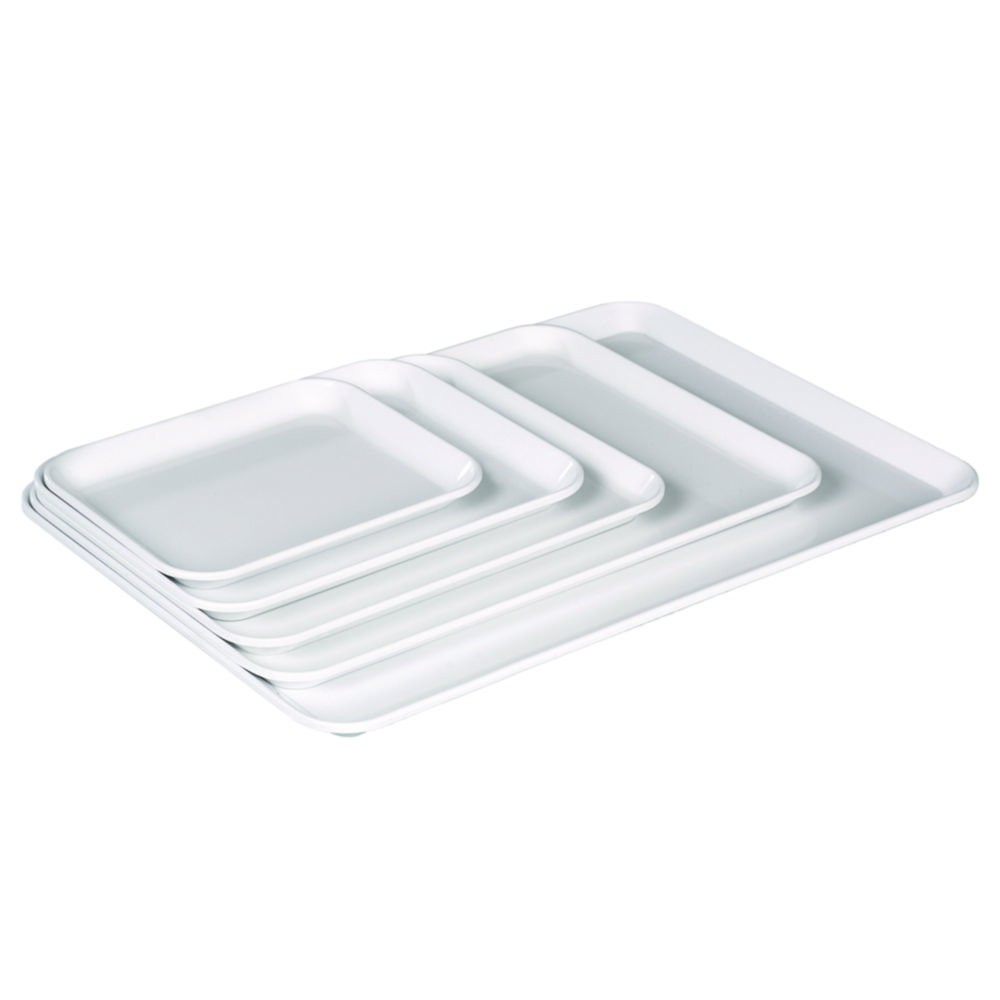 Instrum. tablet, 240x180x17mm white, melamine resin