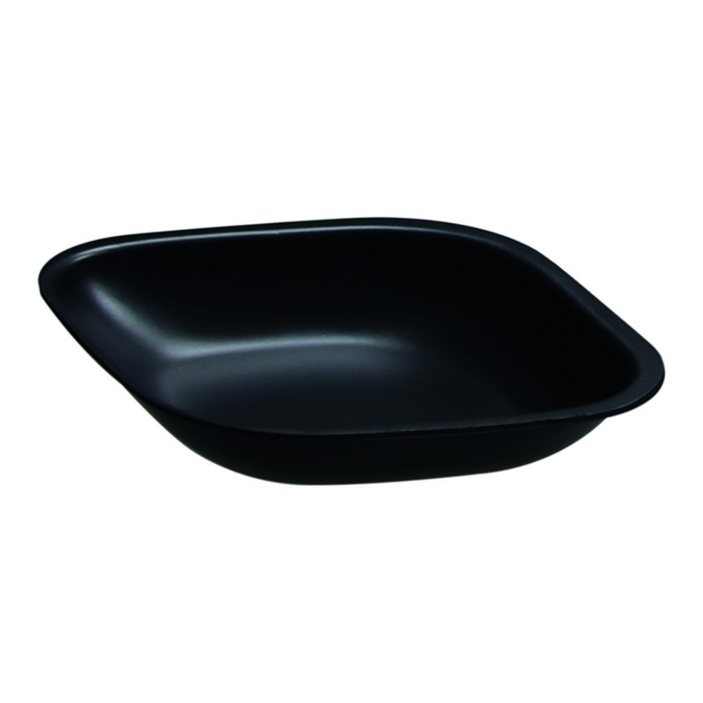 LLG-Weighing boats 100 ml, PS 125x100 mm, diamond shape, black, antistatic, pack of 250