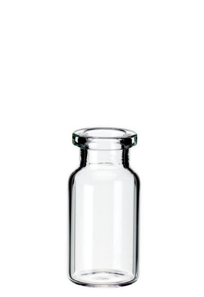 LLG-10ml Headspace-Vial, 46x22.5mm, clear glass 1st hydrolytic class, DIN Crimp Neck, long neck, flat bottom, pack of 100