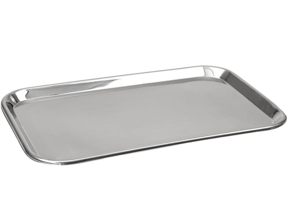 Tray of stainless steel, V2A 520x395x20mm