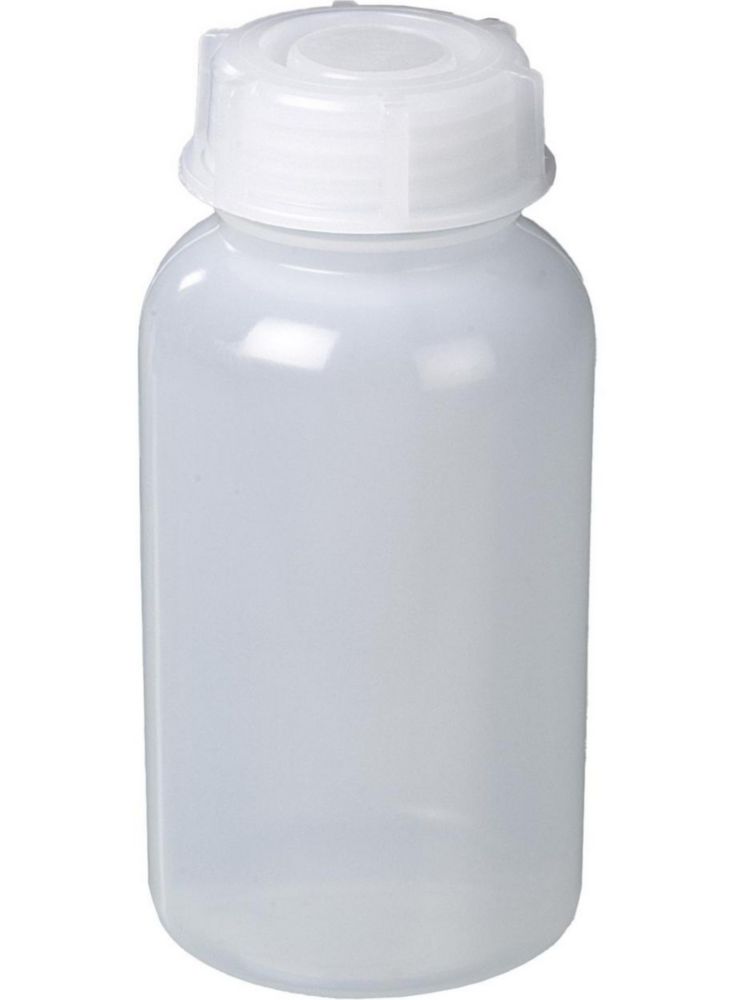 Wide mouth sampling bottle 500ml, LDPE, with closure