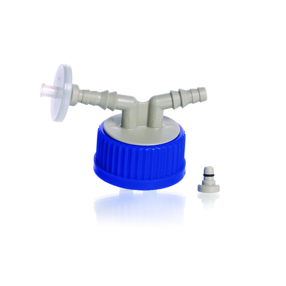 Screw-cap GL 45, PP with 2 olives, 6-9 mm