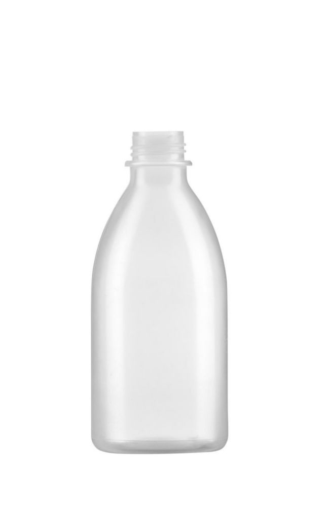 Narrow neck bottle 250 ml, LDPE clear, without screw cap screw cap see 6.291 535