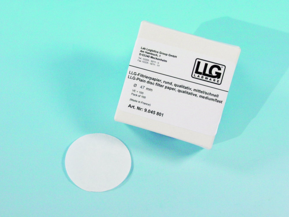 LLG-Filter circles 47mm qualitative, medium/fast, pack of 100