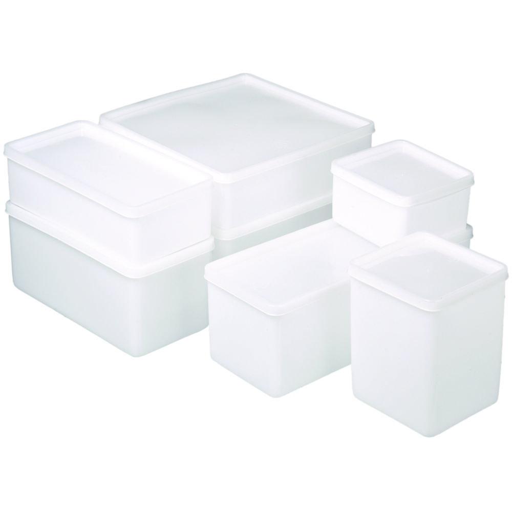 All-purpose can square, 1500 ml Suitable for freezing, 207x103x95 mm, PE-transparent