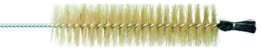 Test tube brush Ø 30mm, length 290mm natural with knob bundle and wire handle galvanised