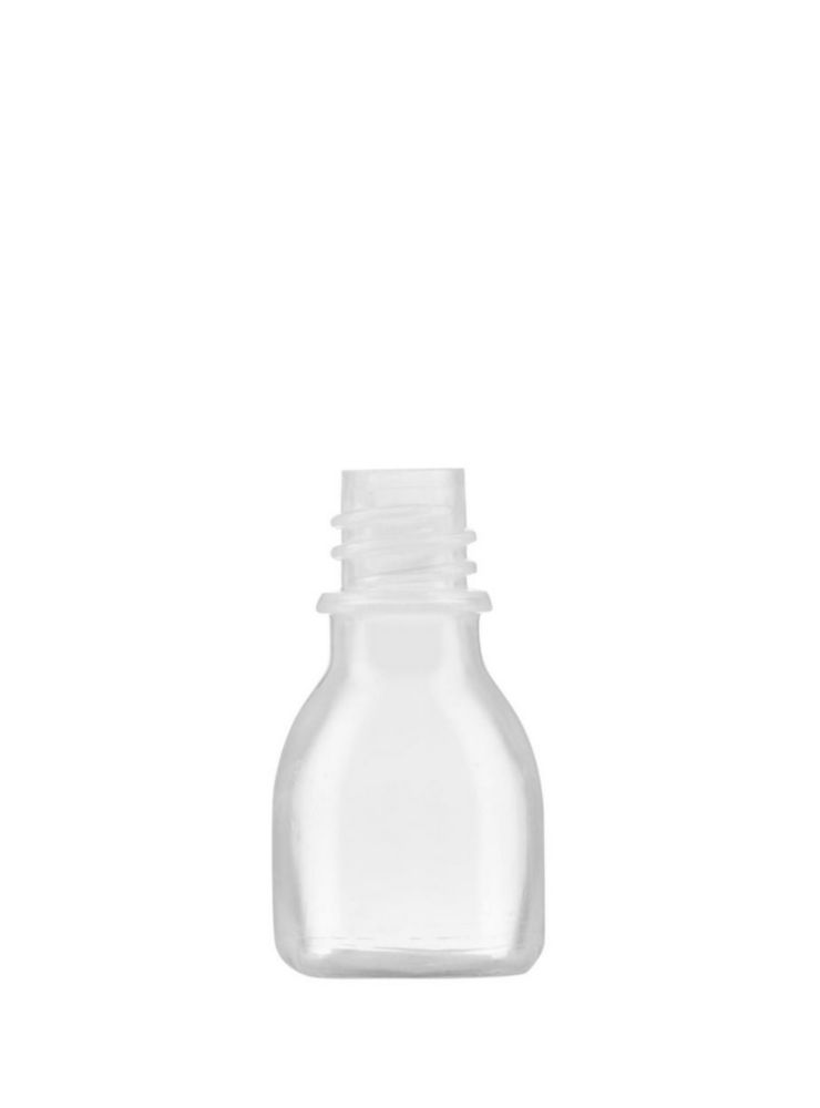 Narrow neck bottle 10 ml, LDPE clear, without screw cap screw cap see 9.072 771