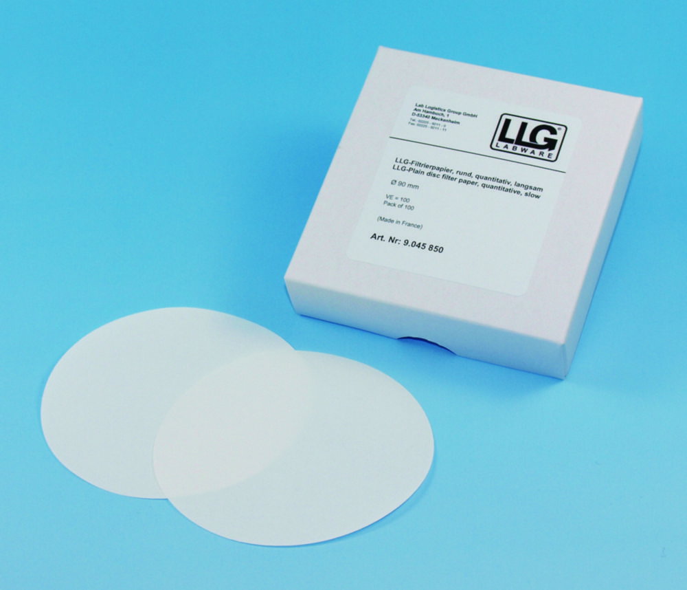 LLG-Filter circles 70mm, quantitative medium fast, pack of 100