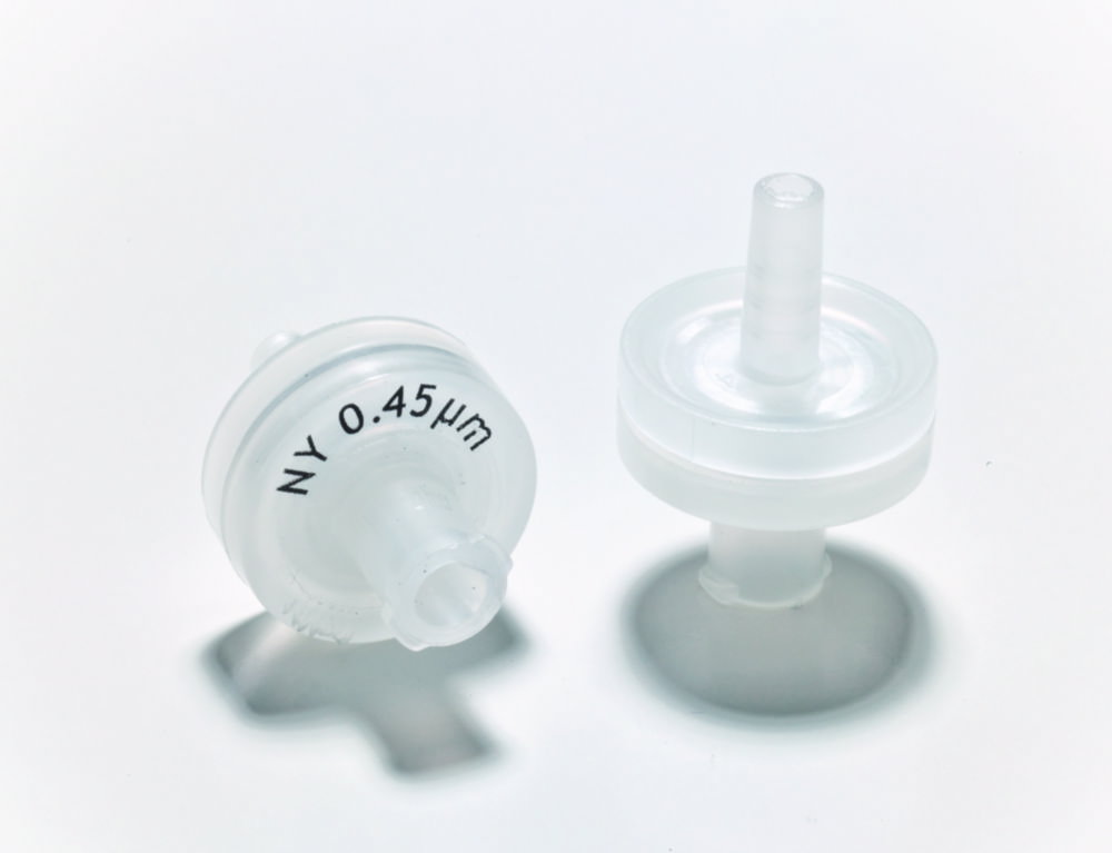 LLG-Syringe filters, Nylon, 0,45 µm Ø 13 mm, transparent, non sterile, pack of 500