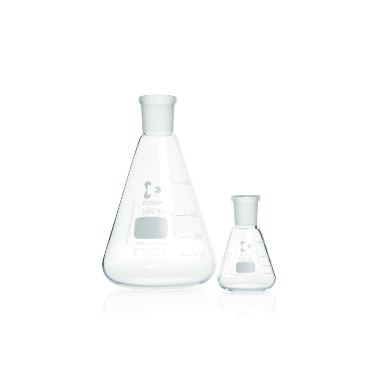 Erlenmeyer flask 1000 ml NS 45/40, DURAN®, D=131 mm, H=220 mm