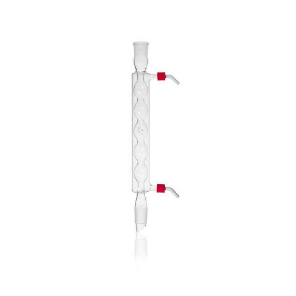 Allihn condenser 250 mm, NS 29/32 with 2 screw-on plastic hose connections, DURAN®