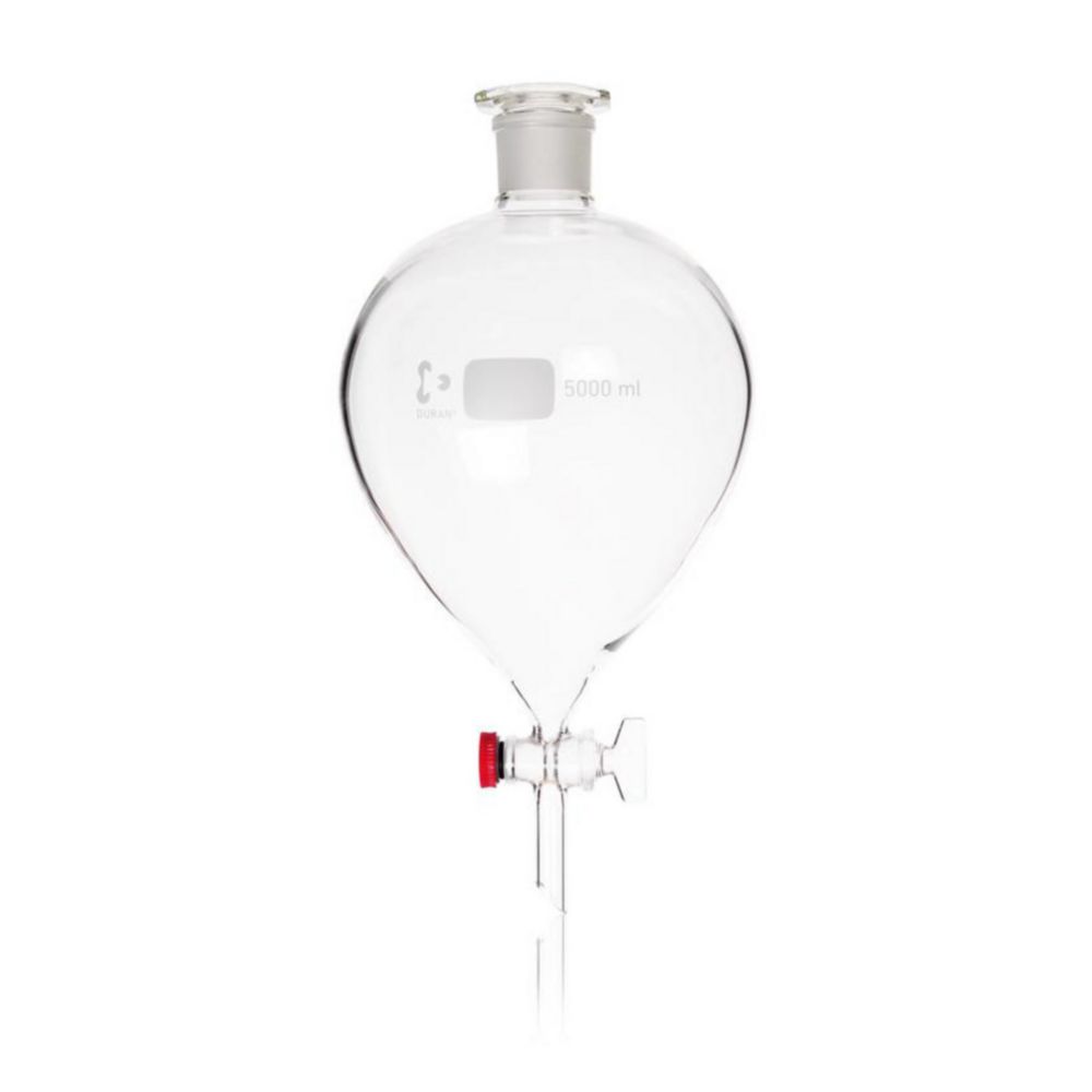 Separating funnel 5000 ml Wertheimer model ball shaped