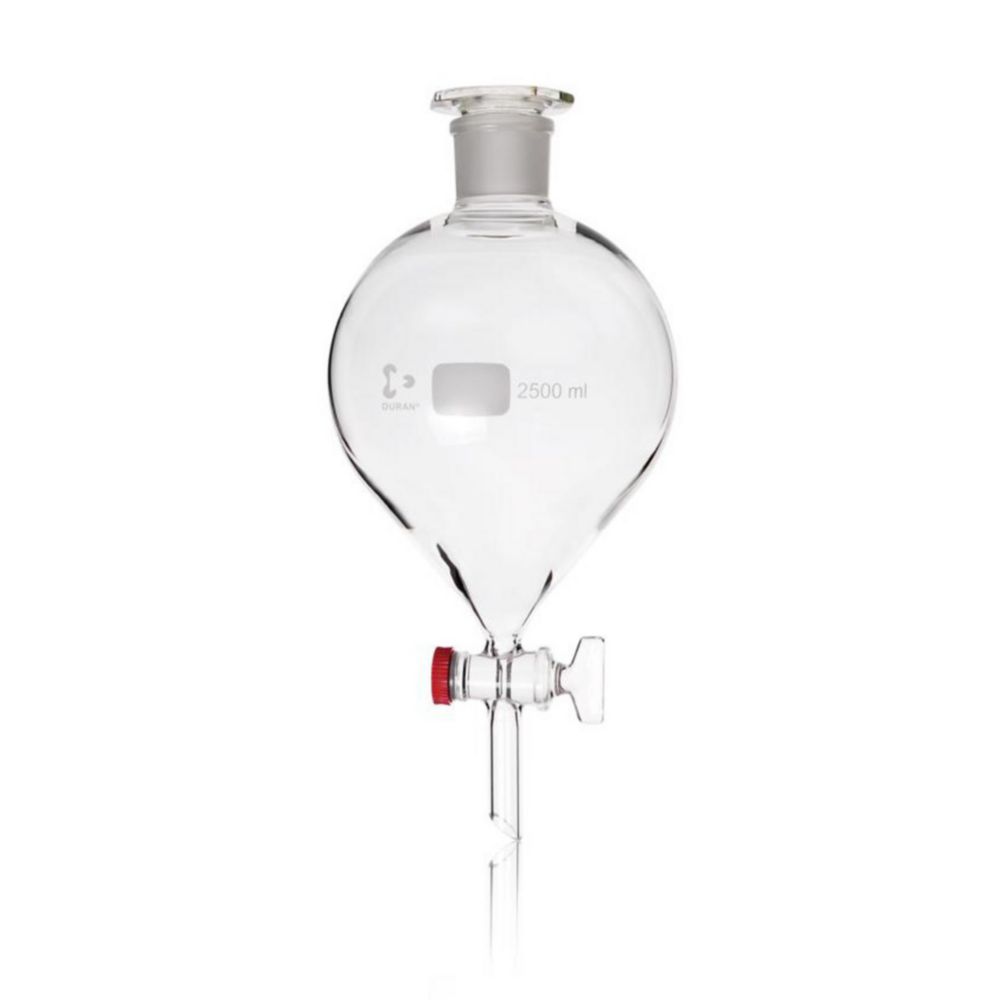 Separating funnel 2500 ml Wertheimer model ball shaped