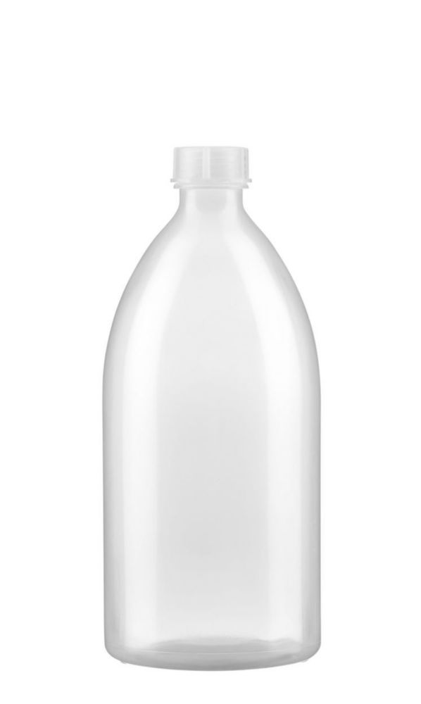 Narrow neck bottle 1000 ml, LDPE with screw cap