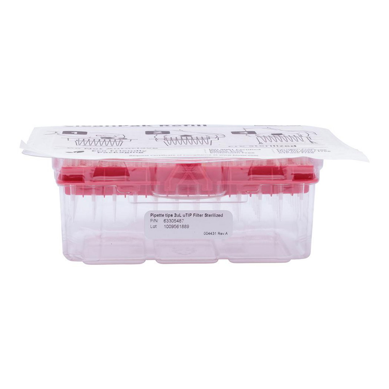 Pipette Tips 2uL uTIP F ST FTR BTX pack of 10x96