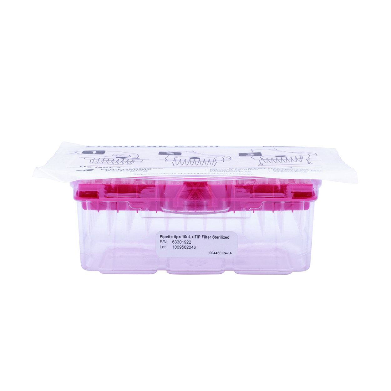 Pipette Tips 10uL uTIP F ST FTR BTX pack of 10x96