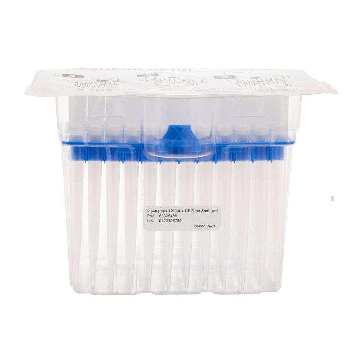 Pipette Tips 1250uL UTIP F ST FTR BTX pack of 8x96