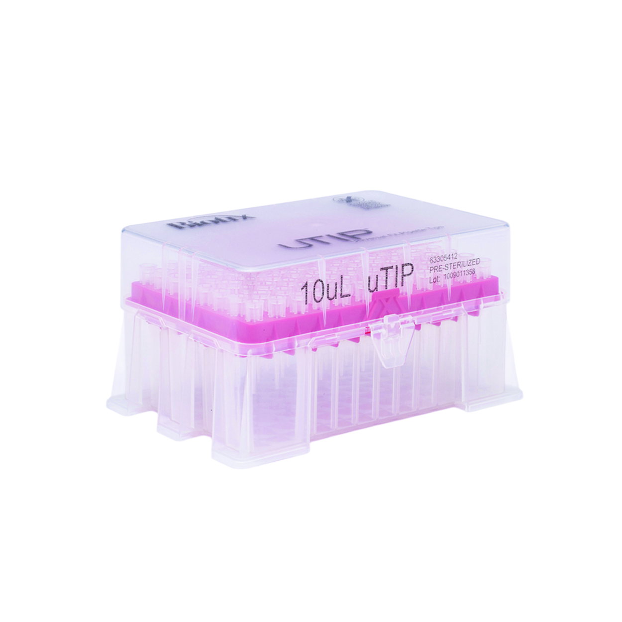 Pipette Tips 10uL UTIP ST LR RK BTX pack of 10x96