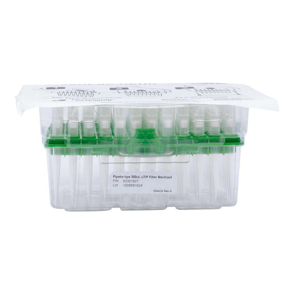 Pipette Tips 300uL uTIP F ST FTR BTX pack of 10x96