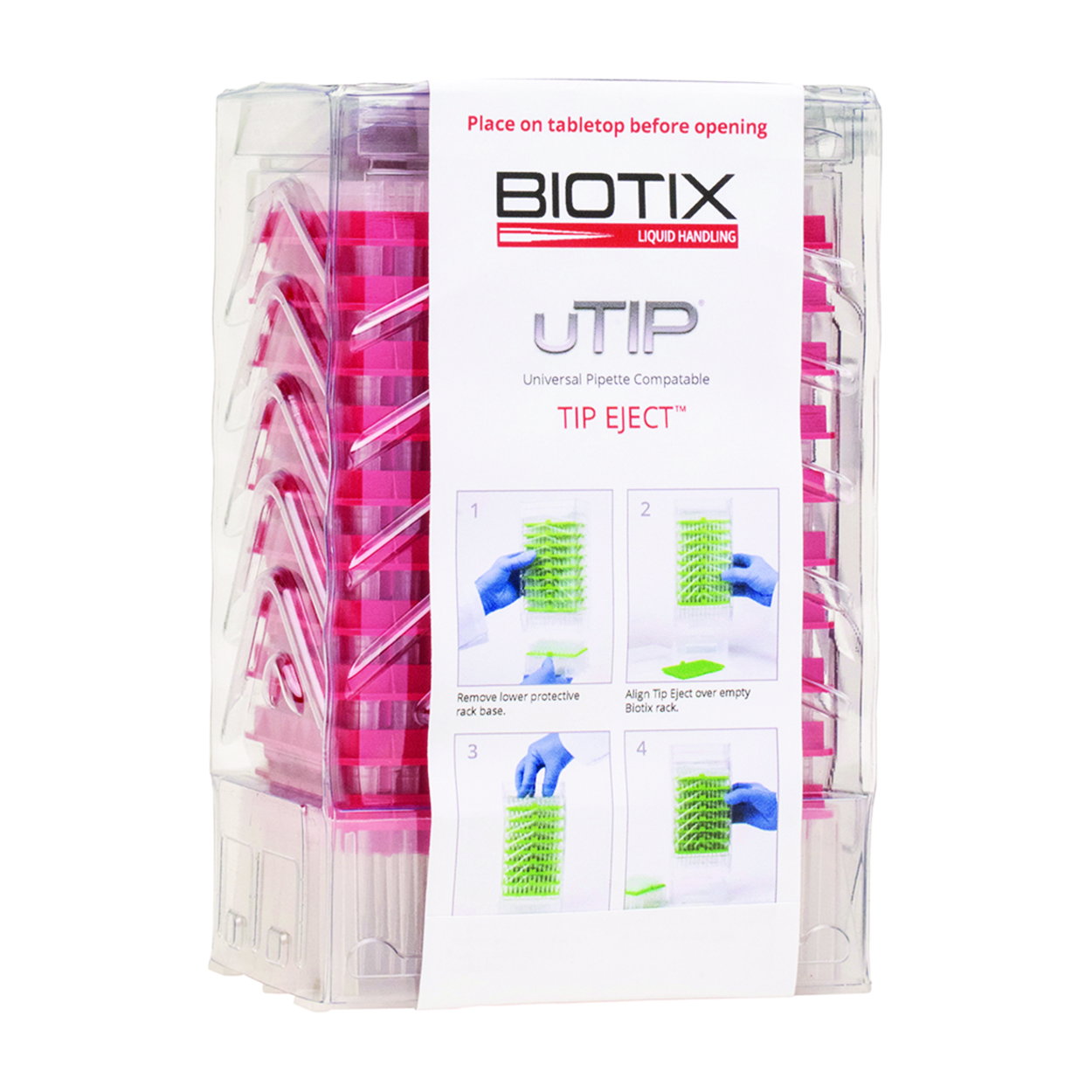 Pipette Tips 10uL UTIP ST LR TE BTX pack of 10x96