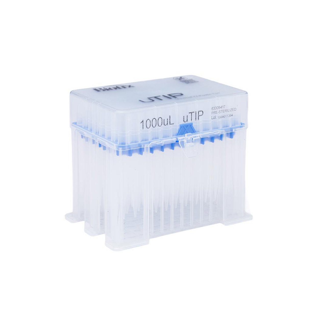 Pipette Tips 1000uL UTIP ST LR RK BTX pack of 10x96