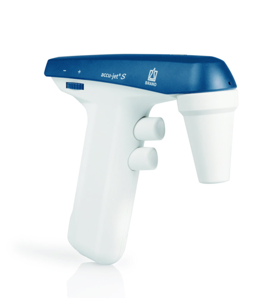 Pipette controller accu-jet® S for 0,1 - 200 ml pipette, petrol, w/o universal power supply unit wall support +2 spare membrane filters 0.2 µm,ster