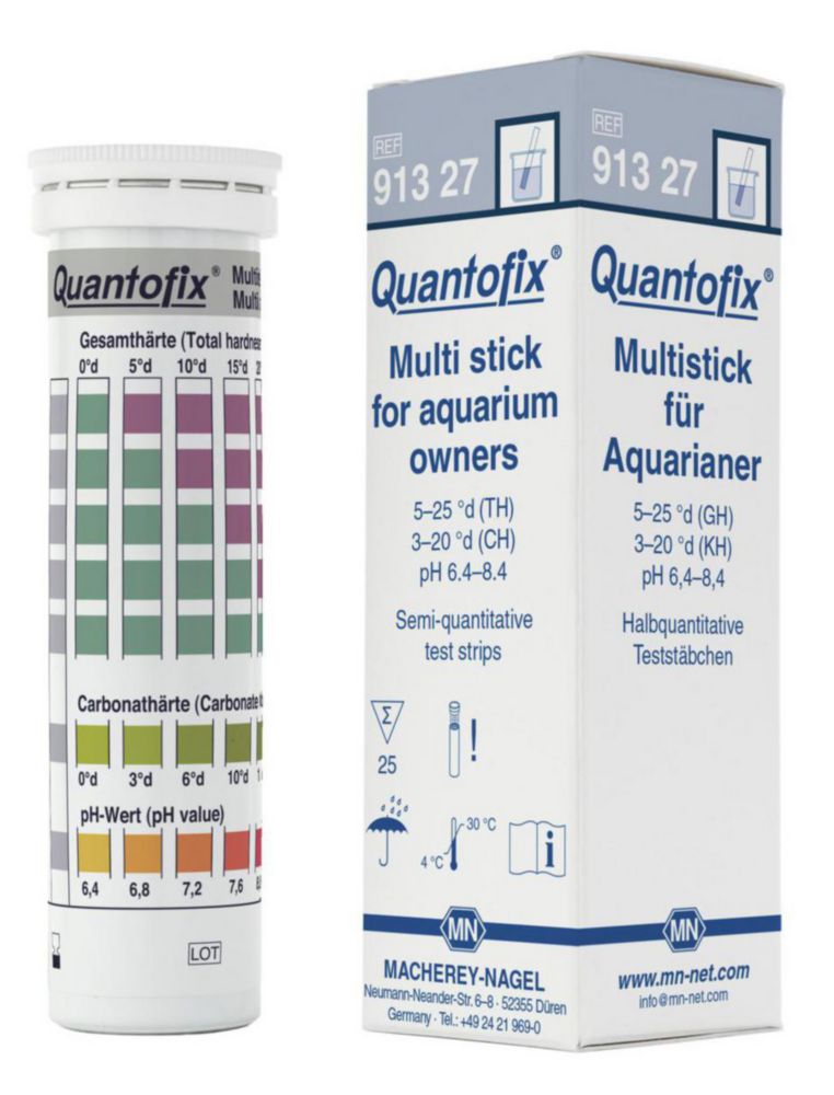 Quantofix Multistick for Aquarium box with 25 test sticks