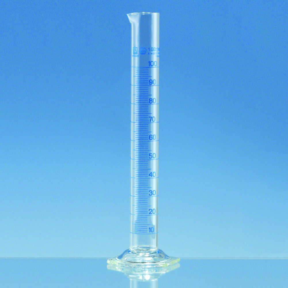 Measuring cylinders, Borosilicate 3.3 tall form,class A, cap. 250 ml pack of 2