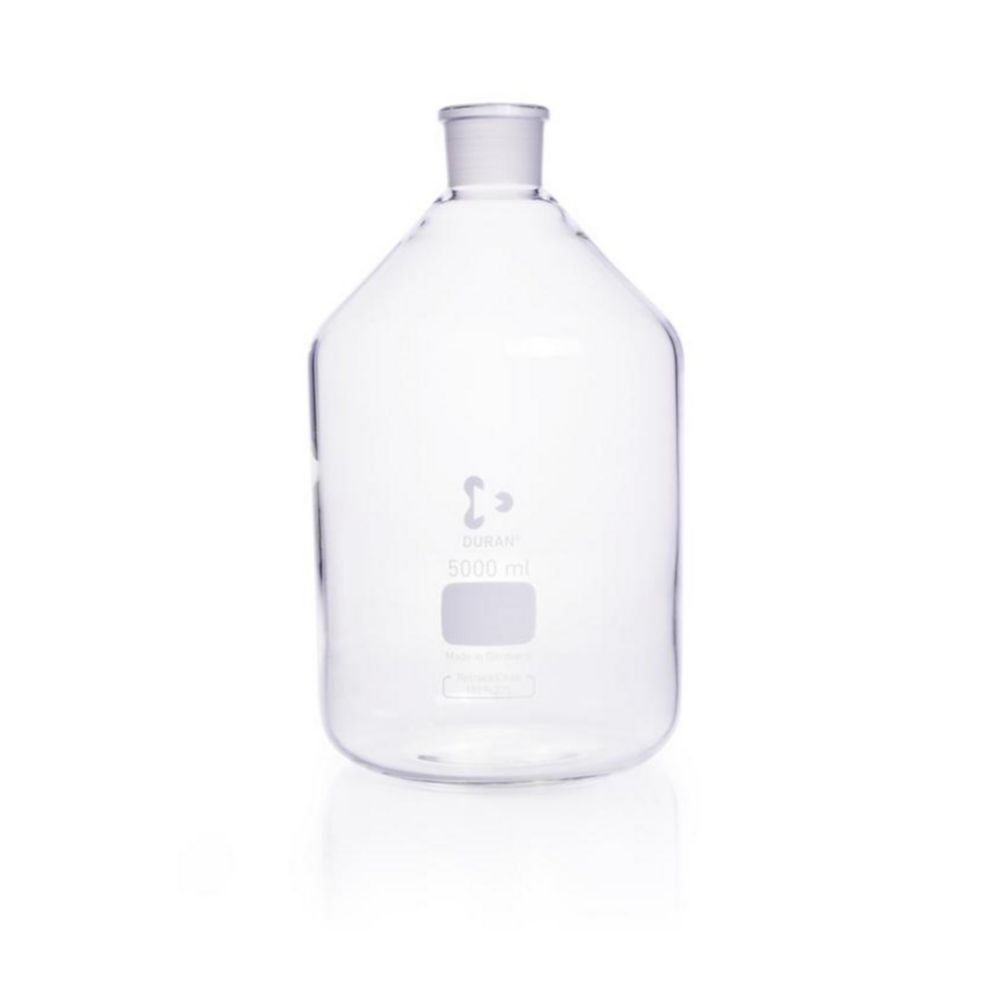 Standing bottle 5000 ml, clear narrow neck, DURAN without stopper