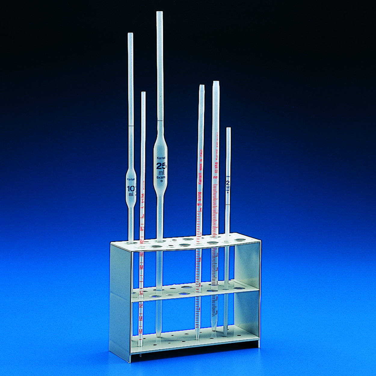 pipette stand pp 200 x 75 mm for 16 pipettes