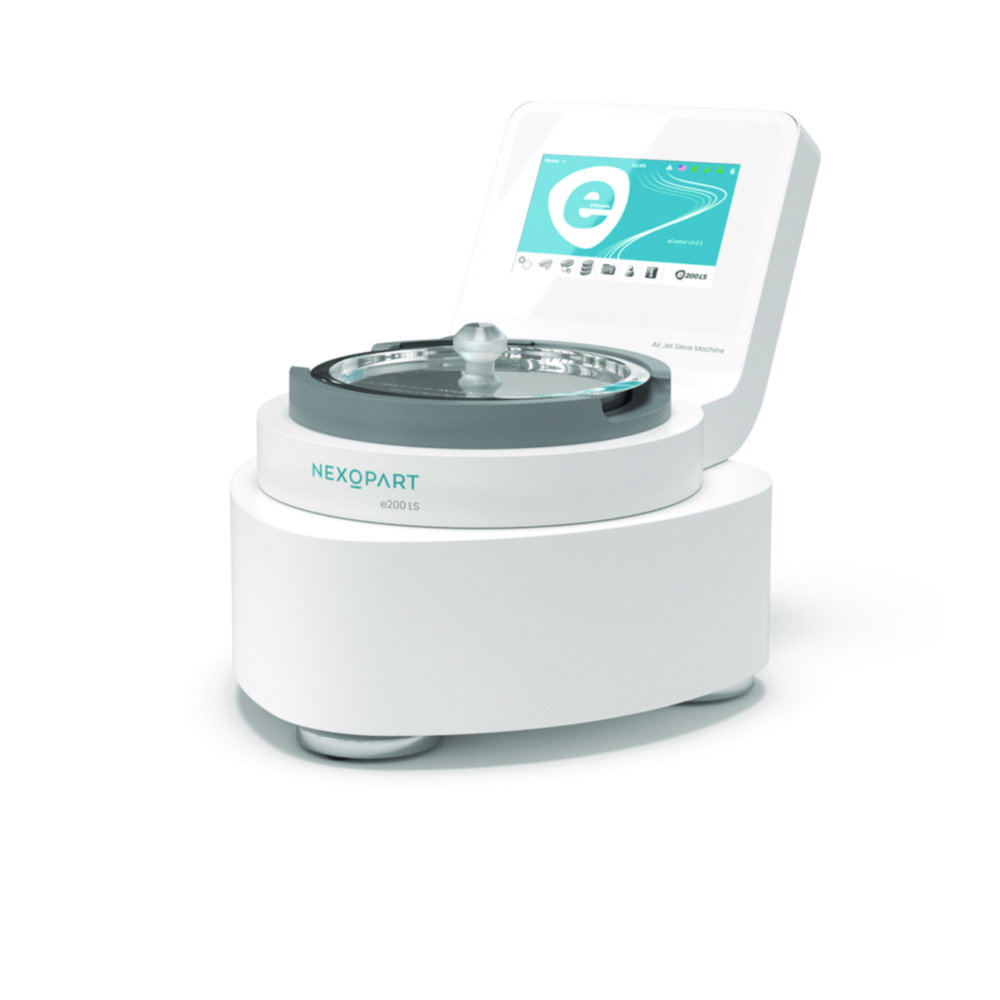 Air Jet Sieve Machine e200 LS eControl Security with HMI 3.0 screen, 90 - 264V; 50/60Hz; 1500-5000 Pa negative pressure
