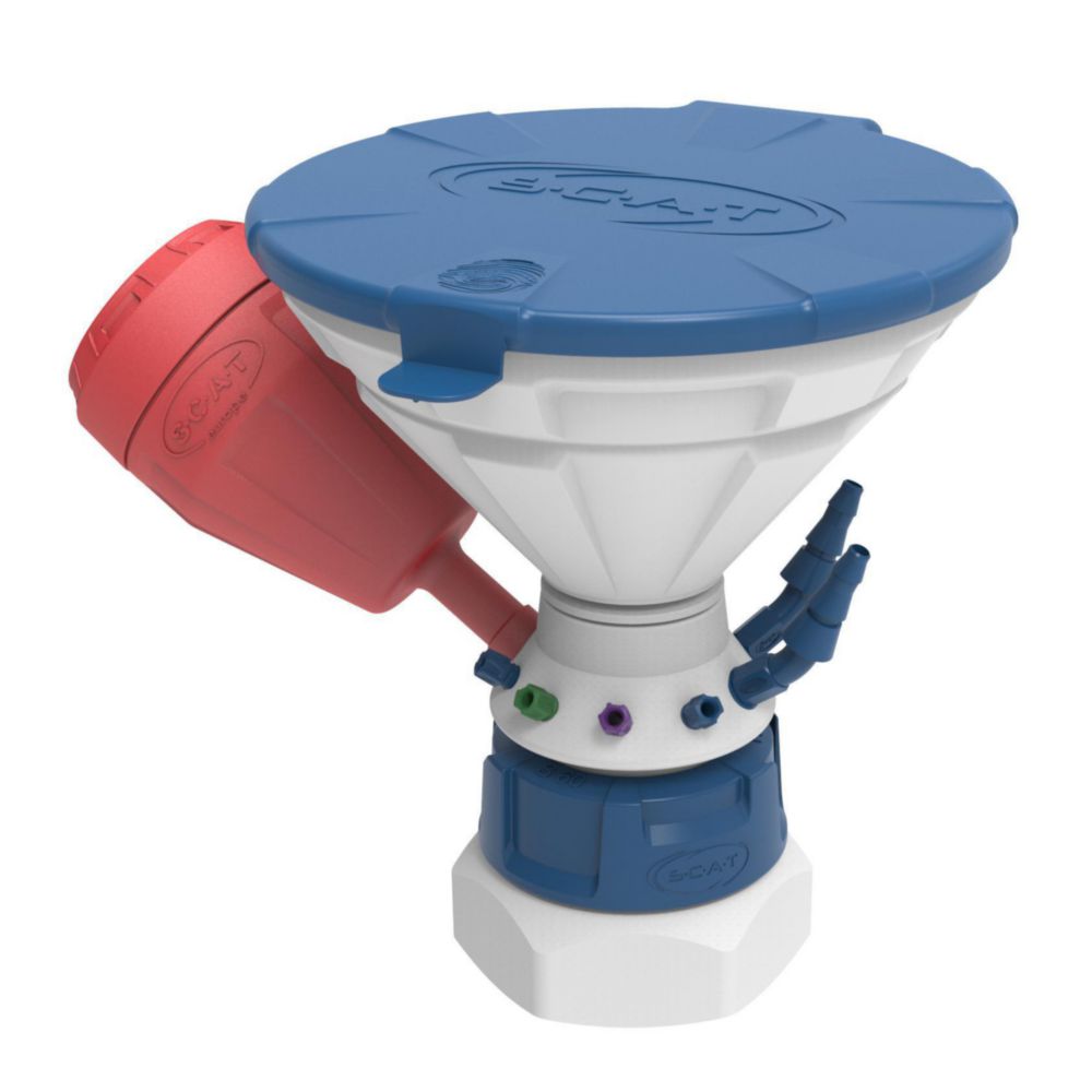 Universal Waste Hub "JAN" - B63 safety funnel, 4x 1,6/2,3/3,2 mm OD