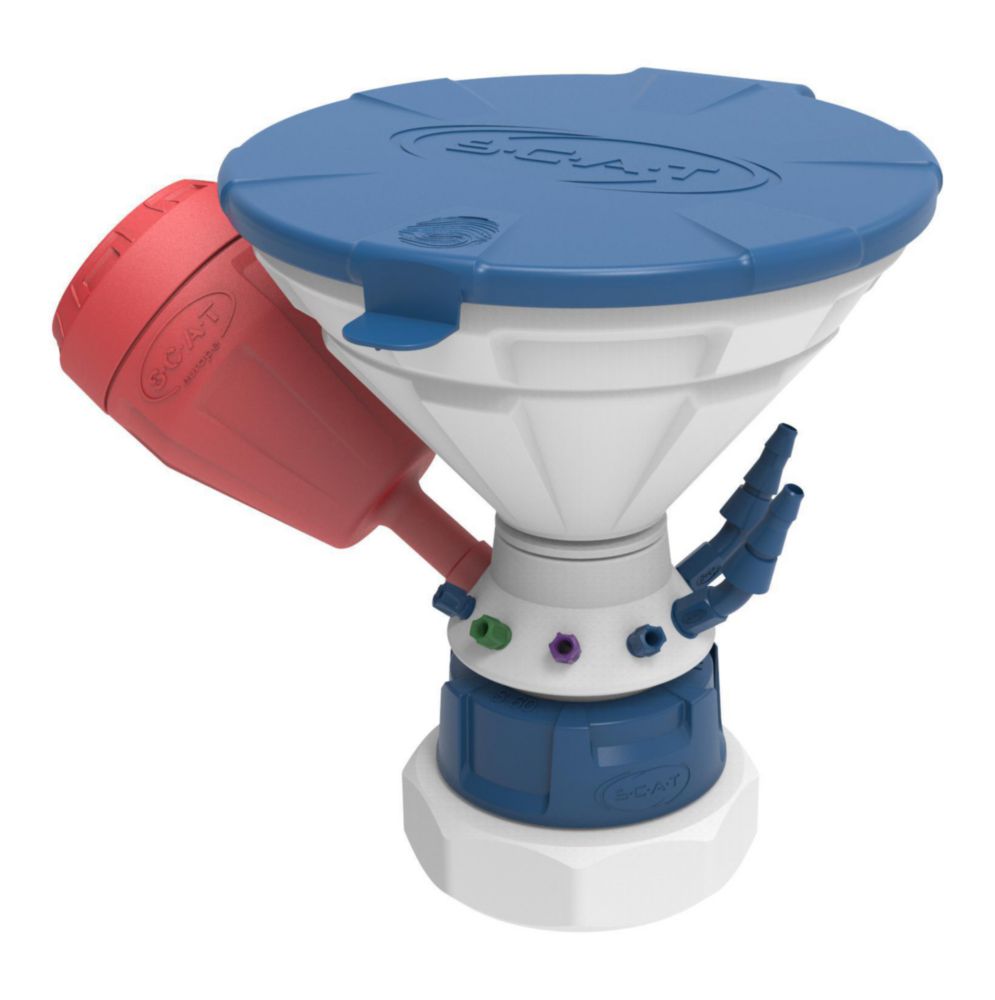 Universal Waste Hub "JAN" - S70/71 safety funnel, 4x 1,6/2,3/3,2 mm OD