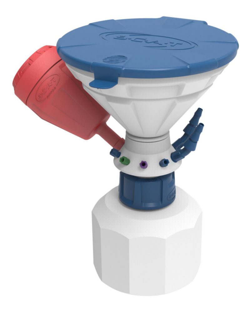 Universal Waste Hub "JAN" - B83 safety funnel, 4x 1.6/2.3/3.2 mm OD