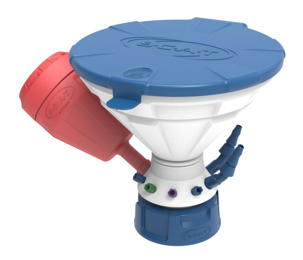 Universal Waste Hub "JAN" - S60/61 safety funnel, 4x 1.6/2.3/3.2 mm OD