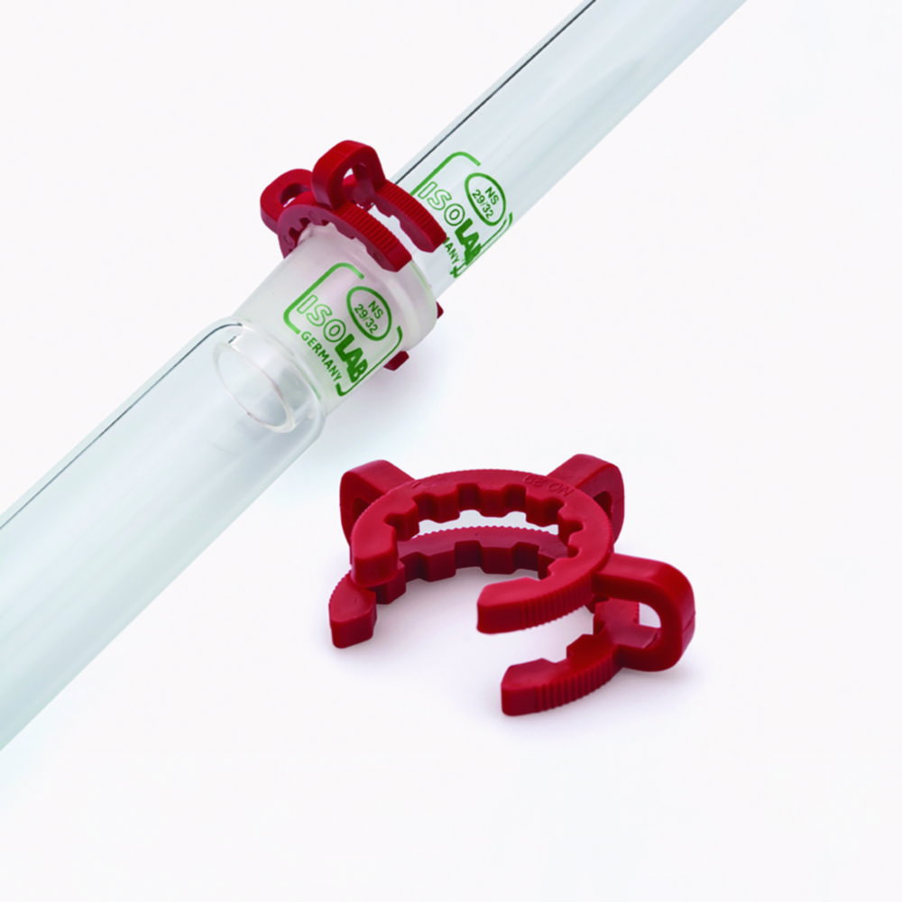 Clips for NS joints NS 29/32, red, POM