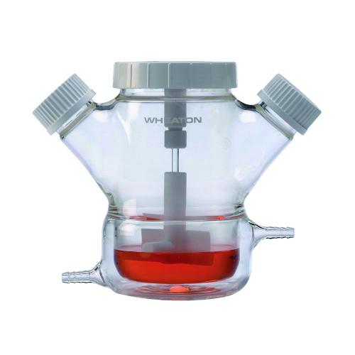 Spinner Flask, double sidearm, jacketed Celstir® LabFriend Australia Lab Equipment and Lab
