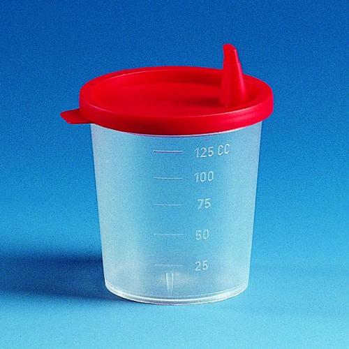 Multipurpose beakers, PP, with presson cap, PE LabFriend Australia