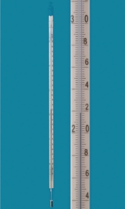 Laboratory thermometer -10/0...+150:1°C 305 mm, red special filling_100227361