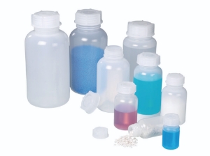 Wide mouth sampling bottle 250ml, LDPE, with closure_100205002