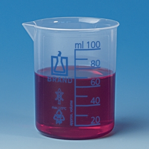 Beakers,PP,low form,cap. 3000 ml blue graduation_100228315