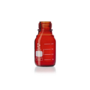 Laboratory bottles,DURAN®,amber glass,graduated, without screw cap,GL 45,cap. 250 ml_9071982